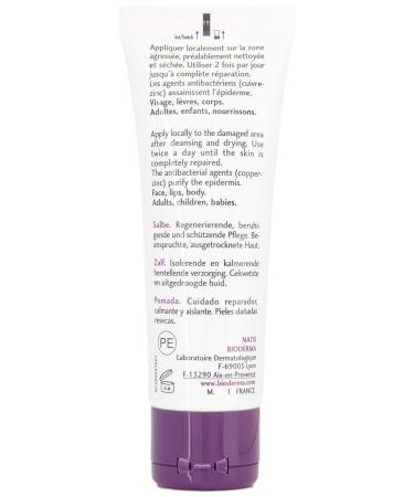 Bioderma Cicabio Pommade 40ml - Soothing Skin Repair Cream - 1 Pack for All Skin Types | International Shipping Available - Buy Online on SooperMarket.com