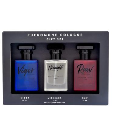 RawChemistry - A Pheromone Infused Mens Cologne Gift Set - Set of 3 Colognes
