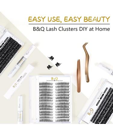 72 Cluster Lashes D Curl | Natural Fluffy Lash Extensions DIY | UK-FD-B51-D-MIX - Buy Online on SooperMarket.com