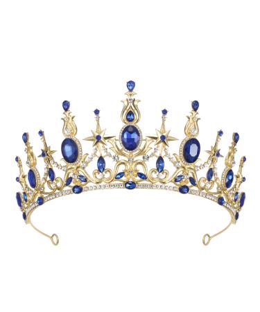 SWEETV Princess Tiaras for Women Queen Crown Crystal Tiaras and Crowns for Wedding Photo Shoot Birthday Prom Shining Star