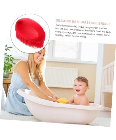 FRCOLOR Silicone Bath Brush - Exfoliating Body Scrubber for Gentle Cleaning and Exfoliation - Buy Online on SooperMarket.com