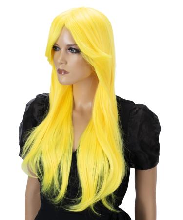 CAISHA 70cm Per cke Kiara Fasching Karneval Cosplay Party Per cke Kiara Langhaar Gelb PHK5 gelb #C2B PHK5
