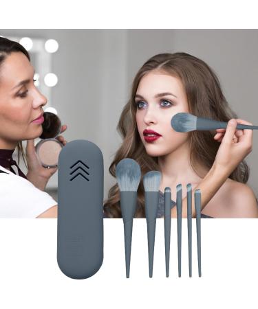 Teksome Makeup Brush Set | Face Eye Eyeshadow Brush Set - Foundation Brush Make up Brushes Set with Storage Bag for Women and Girls grey - Buy Online on SooperMarket.com