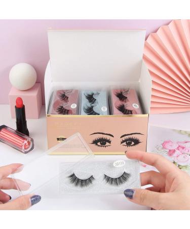 MAGEFY 20 Pairs Faux Mink Eyelashes Set | Natural to Dramatic Long Styles | Handmade, Reusable, Soft Fake Lashes | Glitter Portable Boxes | 16mm-20mm | 20 Pairs-4 Styles - Buy Online on SooperMarket.com
