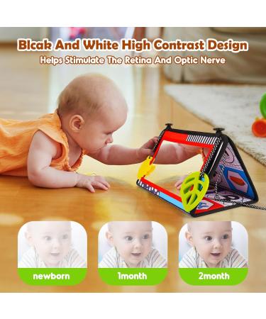 Shop Groboma Baby Mirror - Foldable Tummy Time Mirror with Teething Ring | Perfect Baby Toys & Gifts - Buy Online on SooperMarket.com
