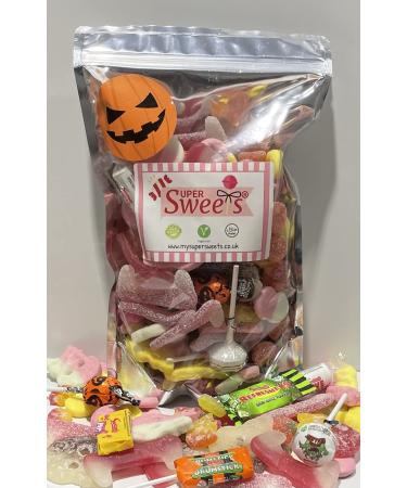 Super Sweets Vegan Halloween Sweets Mix pouch. Great for parties sharing and handing out for trick or treat