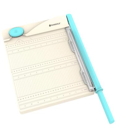 MARIGOLD Paper Cutter Corner Puncher - 12" Paper Guillotine 2-in-1 Paper Trimmer