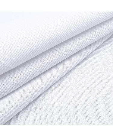 Caydo 60 by 39-Inch 18 Count Classic Reserve Aida Cloth Big Size White Cross Stitch Cloth Fabric