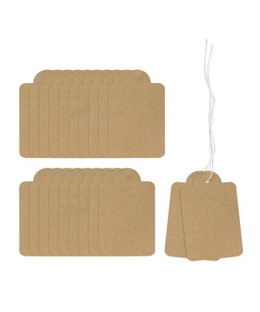 Kraft Paper Gift Tags with String, 500Pcs Blank Writable Tags Natural Twine, Display Label for Jewelry Clothing Crafts 1.89  1.18 Inches 1.89"  1.18"