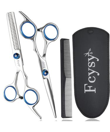 Hair scissors Effy scissors set fcysy hair cutting scissors scissors set hairdresser hair scissors hairdresser effective scissors hairdresser professional hairstore hairdressing scissors hairdresser set for women men dog -blue blue hairstyle set