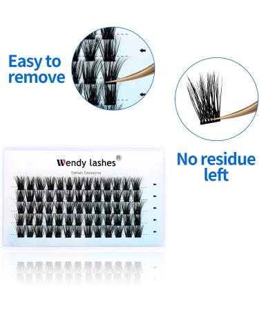 15mm D Curl 0.07mm Individual DIY Eyelash Extension Clusters - Soft and Wispy | Reusable Lash Clusters - FD-D13-0.07-D15 - Buy Online on SooperMarket.com