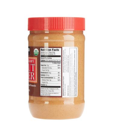 Organic Creamy Peanut Butter | 3-Pack, 28 Oz Jars, 1.75 Pound Each - Buy Online on SooperMarket.com