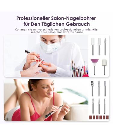 Buy Coslus Wireless Portable Nail Miller - 11 in 1 Professional Manicure & Pedicure Set for Gel & Acrylic Nails - Light Gold Finish - International Shipping Available - Buy Online on SooperMarket.com