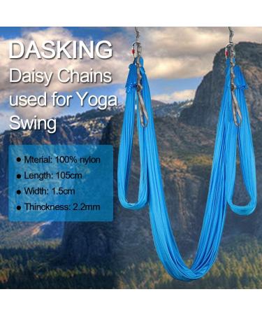 DASKING 2 Pack Adjustable Daisy Chains - 23 KN Strong Climbing Harness Nylon Rope Multi Loop Yoga Strap in Gray | International Shipping Available - Buy Online on SooperMarket.com