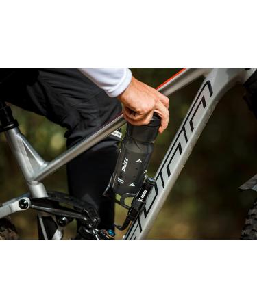 Zefal Sense Soft No Mud Bicycle Bottle - 800ml BPA-Free MTB Water Bottle with Mud Protection - Smoke Black - Buy Online on SooperMarket.com
