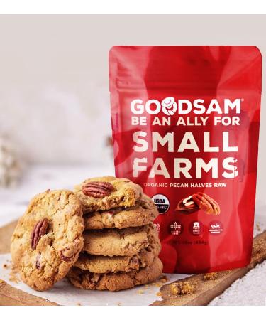 Organic Raw Pecan Halves 1lb | Gluten Free, Vegan, Keto | Regeneratively Farmed & Direct Trade - Buy Online on SooperMarket.com