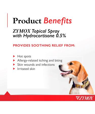Pet King Brands Zymox Pet Spray with Hydrocortisone 2 oz - Soothing Relief for Pets - Buy Online on SooperMarket.com