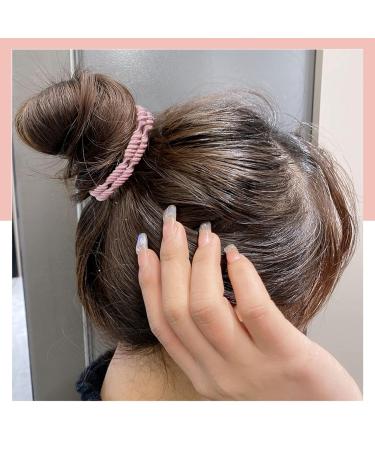 Elastic Hair Tie for Women - 20 Boho Hair Straps & Ponytail Holders for All Hair Types - Thin Curly Long Hair - Buy Online on SooperMarket.com