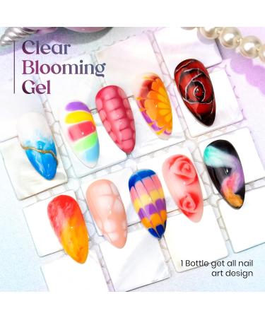 Buy MIZHSE Blooming Gel Nail Polish - Clear Soak Off UV LED Gel for Nail Art 10mL | International Shipping - Buy Online on SooperMarket.com