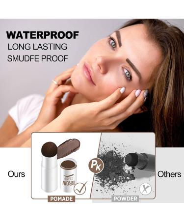 Cilrofelr Eyebrow Stamp and Stencil Kit - One Step Brow Stamp Shaping Kit with 10 Stencils, Light Brown, Long Lasting Waterproof Formula - Buy Online on SooperMarket.com