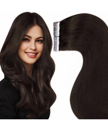 Laavoo real hair Extensions tape in light blonde 18 inch/45cm Real hair extension tape on hair full tone color light blonde brazilian human hair skin adhesive wefts of course smooth 50gr/20pcs 45.72 cm #hellblond