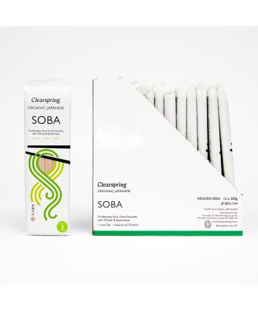 Clearspring Organic Japanese Soba Noodles 200g (Pack of 12)