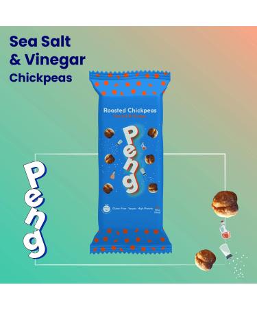 Peng Roasted Chickpeas Snack (6 x 30g) - Plant-Based High Protein Sea Salt & Vinegar Flavor - Buy Online on SooperMarket.com