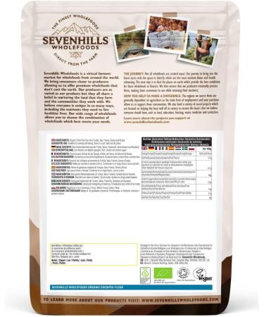 Sevenhills Wholefoods Organic Chickpea Flour 1.8kg - Premium Quality Gluten-Free Flour - Buy Online on SooperMarket.com