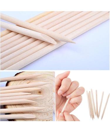 200 Rosewood Manicure Sticks | Professional Nail Care Tools | Orange Wood Nail Shaping Sticks - Buy Online on SooperMarket.com