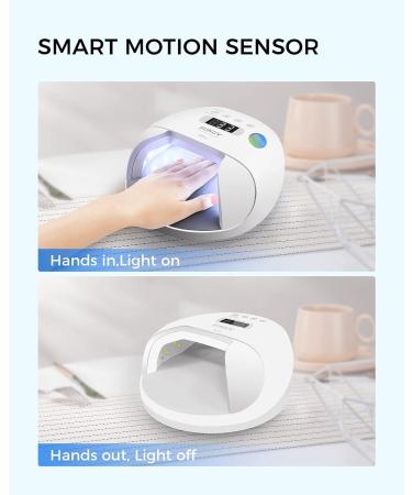 48W SUNUV UV Led Nail Lamp for Gel Nails | Double Power Design, 4 Timer Settings, LCD Display | Painless Curing, Over-Temperature Protection - SUN7 - Buy Online on SooperMarket.com