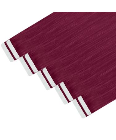 Shop Youngsee Burgundy Tape In Extensions - Real Hair 50cm 10 Pcs Invisible Skin Weft #530 - International Shipping Available - Buy Online on SooperMarket.com