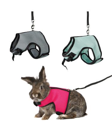 Trixie 61513 Harness for Small Animals for Rabbits Nylon 14 - 19 cm / 25 - 32 cm (Assorted Colors) Various - Please state -Pink Red Light Blue Black 14-19 cm/25-32 cm