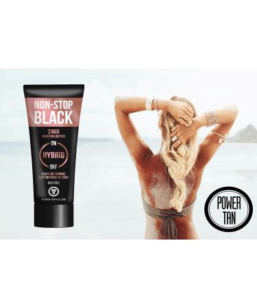 Power Tan Non-Stop Black Bronzing Butter 250ml - DHA Free Hybrid UV Sunbed Tanning Accelerator - Buy Online on SooperMarket.com