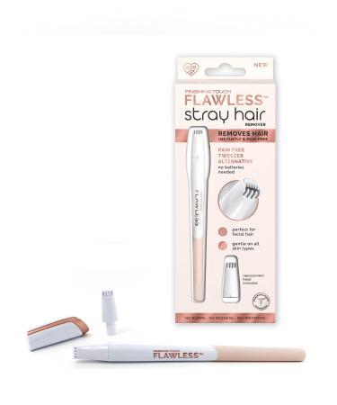 Finishing Touch Flawless Stray Hair Remover  Precise Micro-Blade Hair Removal Tool  Designed to Painlessly Cut Stray Hairs from Chin and Lips to Fingers and Toes  for All Skin Types