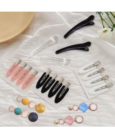 20pcs No Bend Duckbill Hair Clips Set - Curl Hair & Makeup Styling Clips for Salons & Bangs (Color) - Buy Online on SooperMarket.com