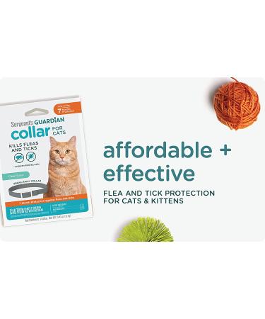 Sergeant's Guardian Flea & Tick Cat Collar - 1 Count | Long-lasting Protection - Buy Online on SooperMarket.com