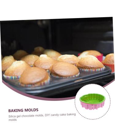 IMIKEYA Birthday Cake Mold 2pcs Happy Birthday Baking Pan Non Stick Baking Tools Silica Gel Silicone Molds 19X19CM Assorted Color - Buy Online on SooperMarket.com