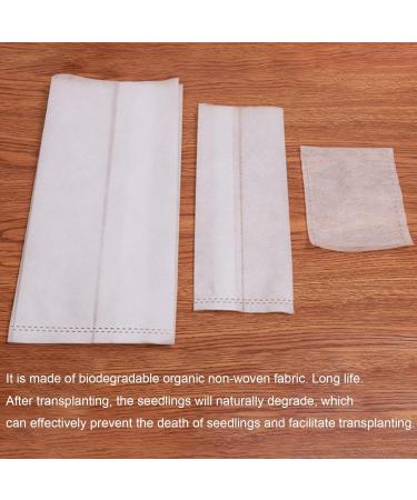 Saterkali 100Pcs Planting Bag High Performance Easy to Use Degradable Nursery Bag for Planting 11cm x 14cm - Buy Online on SooperMarket.com