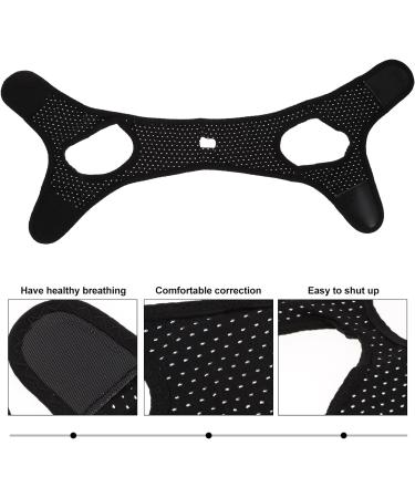 Artibetter Stop Snoring Anti Snore Strap - Chin Strap for Snoring, Keep Mouth Closed While Sleeping - Black - Buy Online on SooperMarket.com