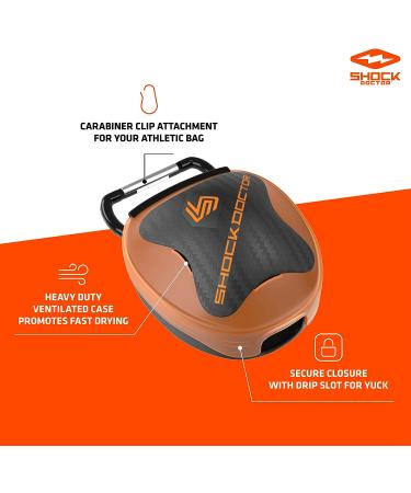 Shock Doctor Ventilated Mouth Guard Case  Universal Storage for Adult & Youth Sizes - Buy Online on SooperMarket.com