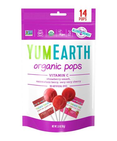 YumEarth Organic Vitamin C Pops 14 Pops 3 oz (85 g)
