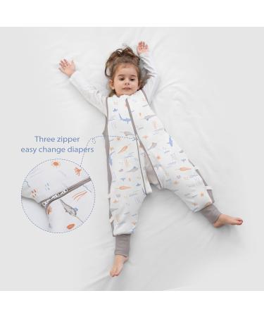 Whales Toddler Sleeping Bag with Legs 2.5 Tog | Winter Warm Cotton Swaddle Wrap for Baby 6-18 Months | M (1-2 Years) - Buy Online on SooperMarket.com