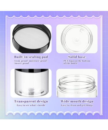 150 Pieces Plastic Container Jars with Lids Round Clear Cosmetic Jars Empty Clear Plastic Jars for Lotion Cream Ointments Makeup Eye Shadow Rhinestone Samples Pot Travel Storage (2 oz) - Buy Online on SooperMarket.com