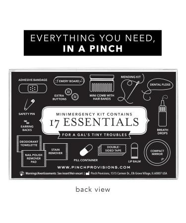 Pinch Provisions Criss Cross Green Minimergency Kit | 17 Travel-Sized Beauty Essentials for Purses | Perfect Gift for Holidays & Birthdays - Buy Online on SooperMarket.com