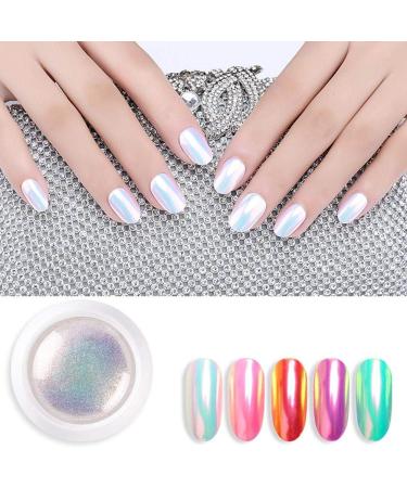 Nail Mirror Powder - Shiny Neon Effect Glitter for Chameleon & Mermaid Nail Art | International Shipping Available - Buy Online on SooperMarket.com