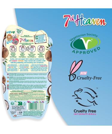 7th Heaven Coconut Cream Face Mask with Oatmeal - Smoothing - Sensitive Skin - Buy Online on SooperMarket.com