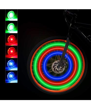 Mudder Bicycle Spell lights LED waterproof colorful 3 colors bicycle spoke light with batteries included for safety decoration 12