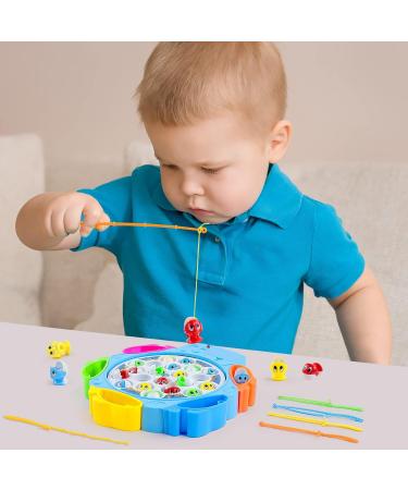 Nuheby Fish Game Toy: Musical Fishing Rod Set for Kids - Toddler Toys Role Play Game for Boys and Girls Ages 3-6 - Buy Online on SooperMarket.com