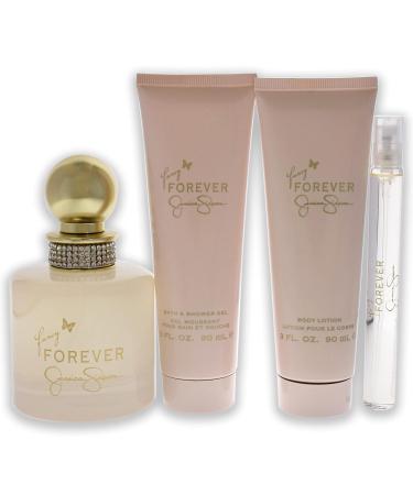 Jessica Simpson Fancy Forever Women 4 Pc Gift Set 3.4oz EDP Spray 3oz Body Lotion 3oz Shower Gel (I0115933) - Buy Online on SooperMarket.com