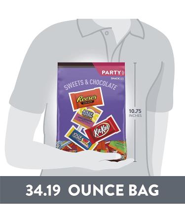 REESE'S, KIT KAT, JOLLY RANCHER Assorted Sweets & Chocolates - 34.19 oz Party Pack - Buy Online on SooperMarket.com